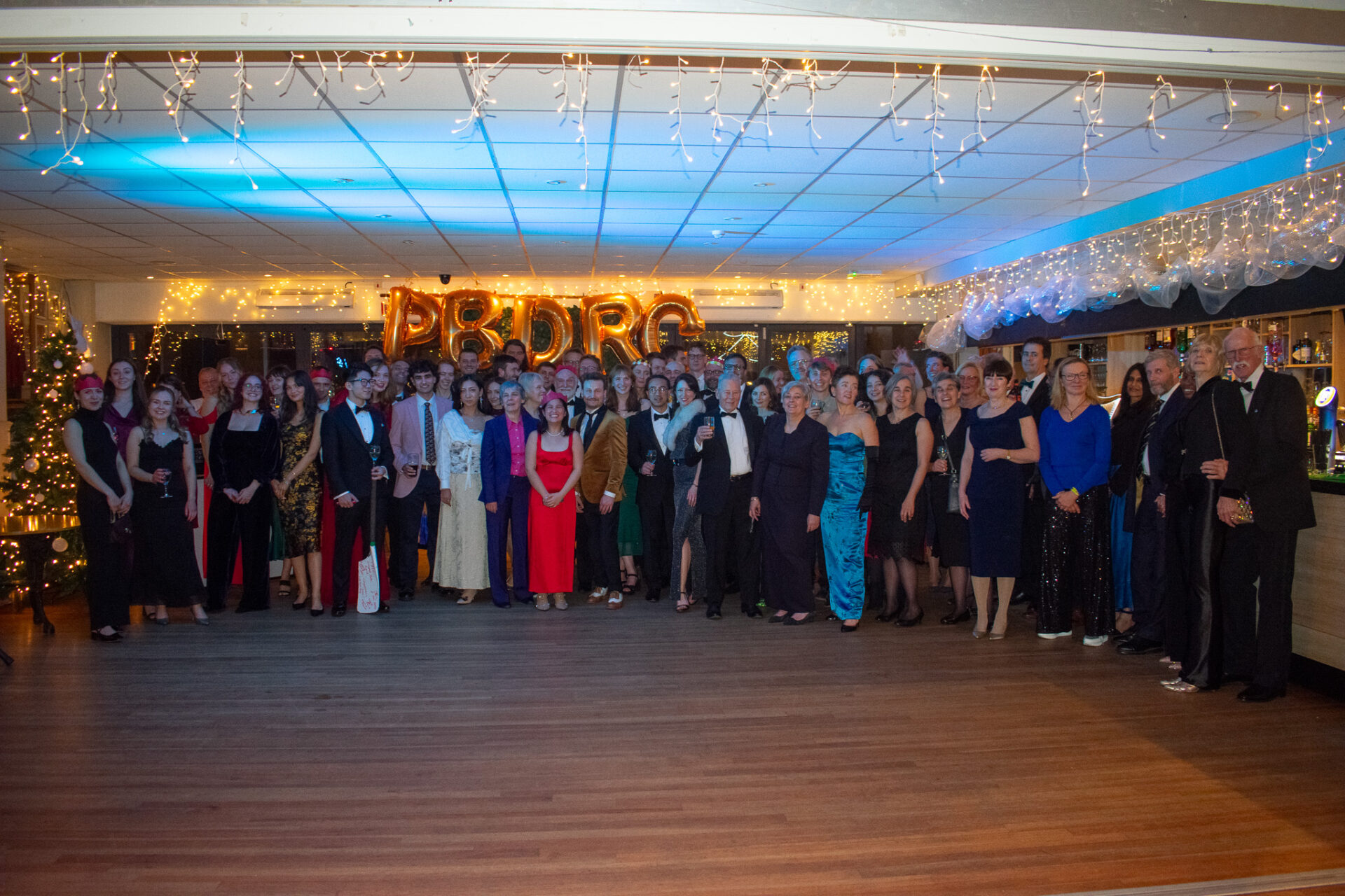 Womans Rowing Squad receiving award