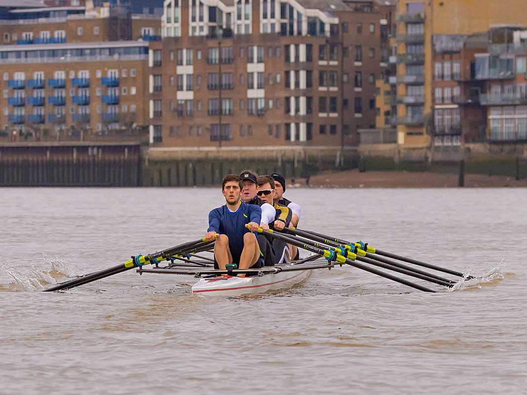 Squad and Recreational Rowing on the Thames, London